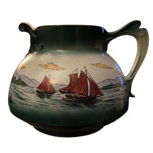 Haynes Ware Pottery Yarmouth Pattern/Large Water Pitcher/Great American Antique